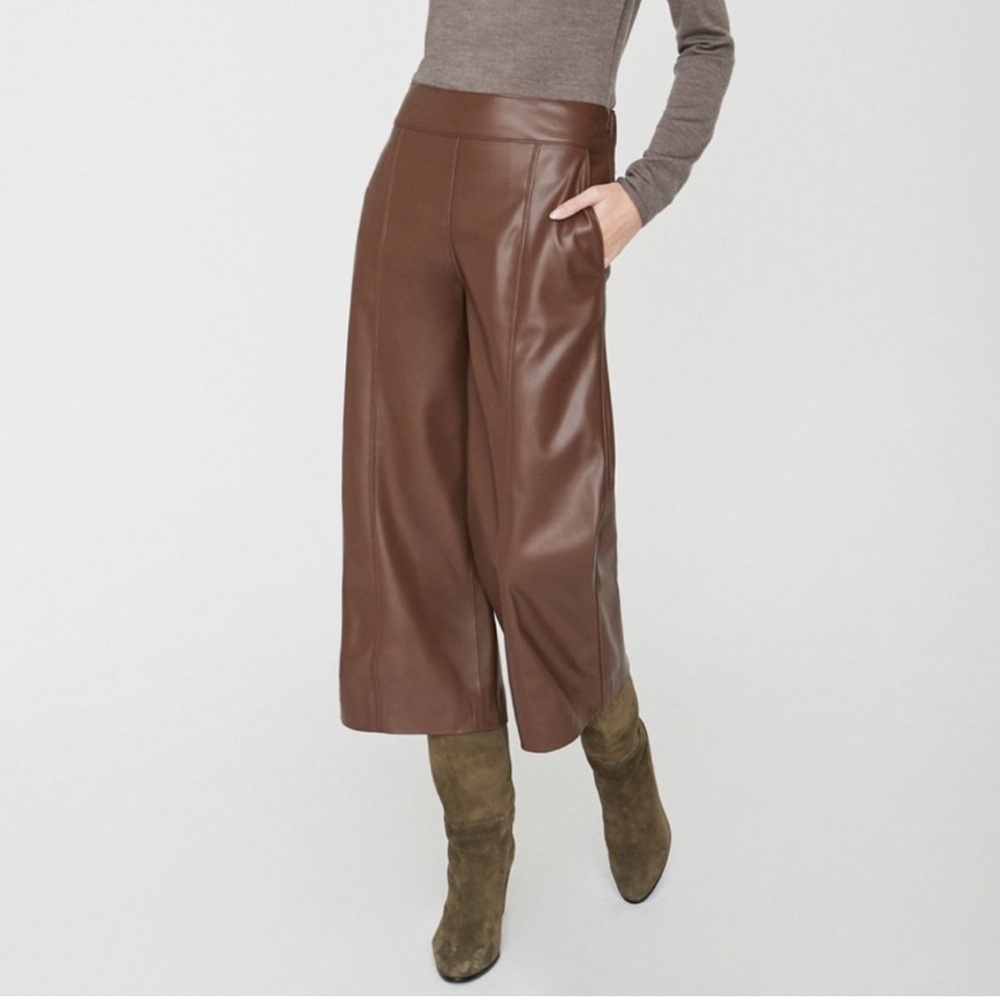 Brochu Walker Frida Cropped Vegan Leather Pants